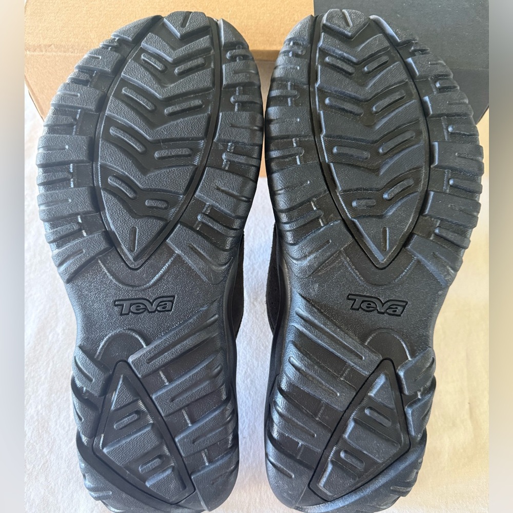 NIB Teva Men Katavi 2 Leather Slide Sandals Brown Size 11 (Bungee Cord) Dk Brown - Picture 4 of 8